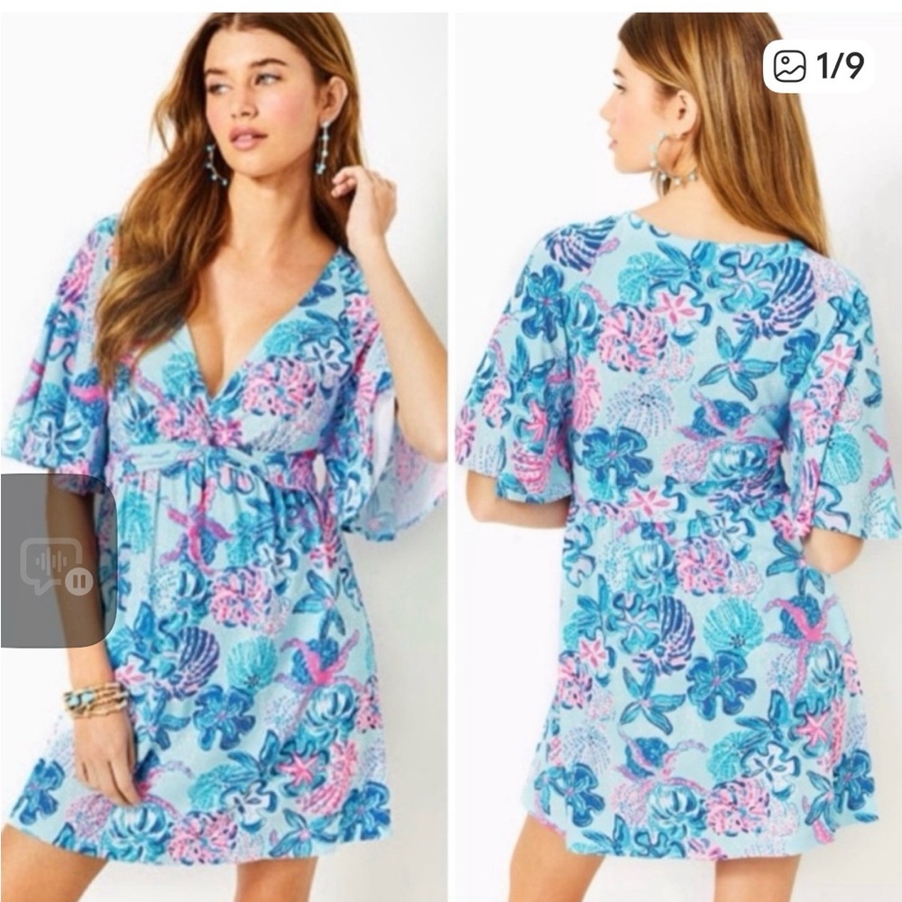 Lilly Pulitzer Minka Skirted Romper - Size Small- Bahamas Beachcomber